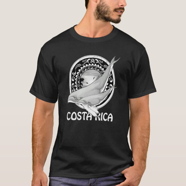 Humpback Whales Dive Costa Rica T-Shirt (Vorderseite)