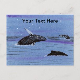 Humpback Whales Postkarte