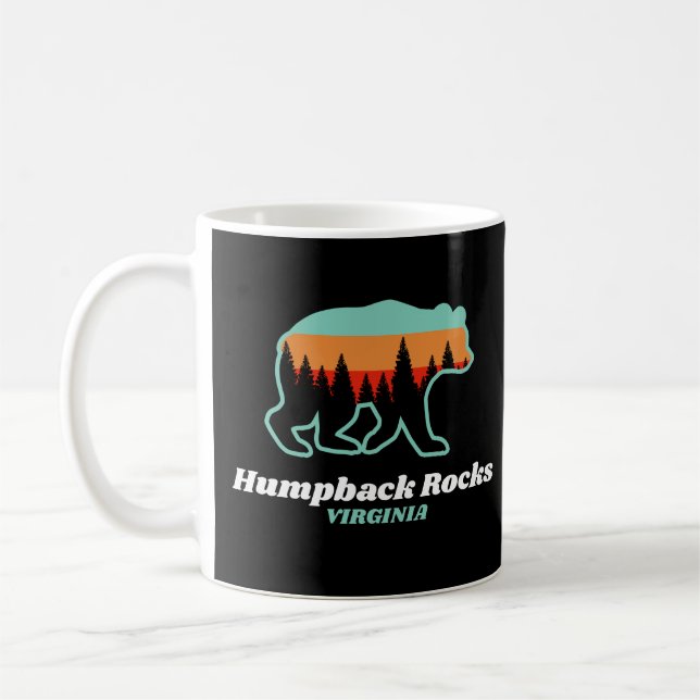 Humpbacks Rocks Virginia VA Bar Retro Geschenk Kaffeetasse (Links)