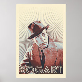 Humphrey Bogart Vector Artwork Poster