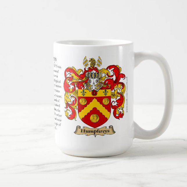 Humphreys Familien-Wappen Kaffeetasse (Rechts)