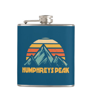 Humphreys Peak Arizona Retro Türkis Flachmann