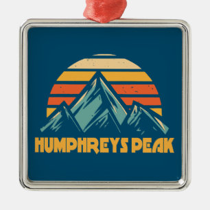 Humphreys Peak Arizona Retro Türkis Ornament Aus Metall