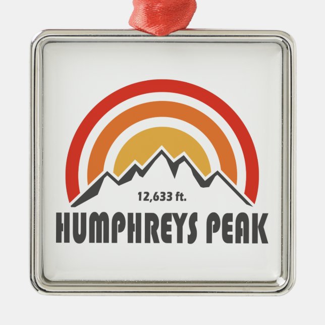 Humphreys Peak Ornament Aus Metall (Vorne)