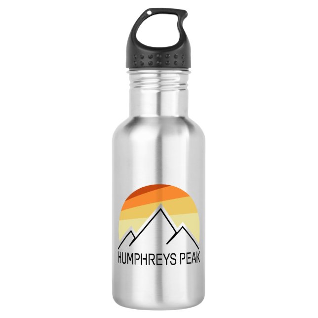Humphreys Peak Retro Edelstahlflasche (Vorderseite)