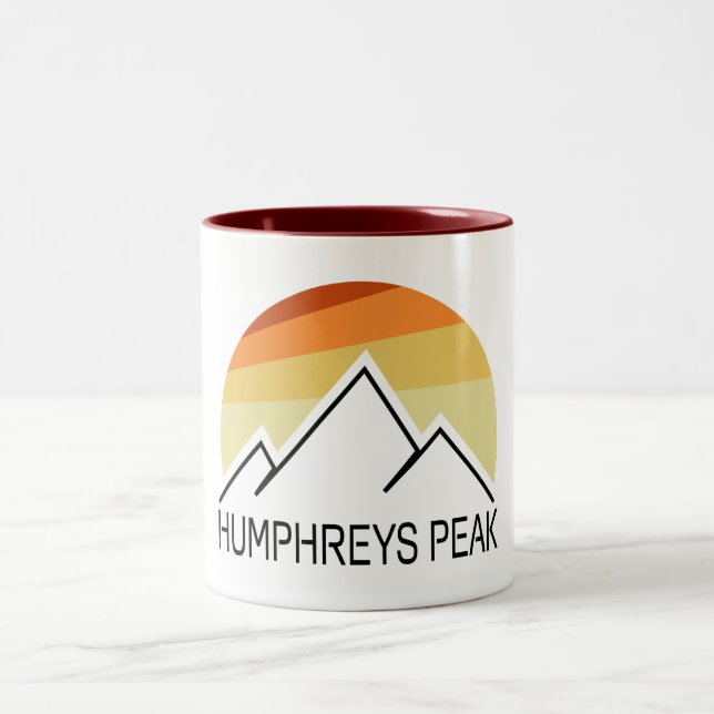 Humphreys Peak Retro Zweifarbige Tasse (Mittel)