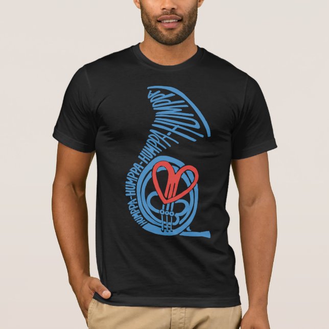 Humppa Liebe Blue2 OM T - Shirt (Vorderseite)