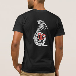 Humppa Liebe-Rot-Rückseite dunkler OM T - Shirt