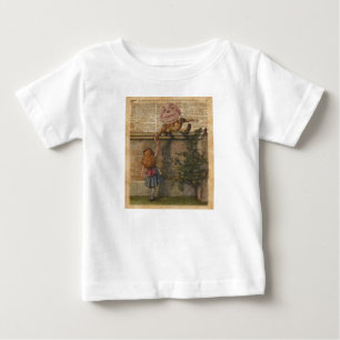 Humpty Dumpty & Alice Vintage-Buchillustration Baby T-shirt