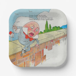 Humpty Dumpty auf Wall Mother Gänse Kinderzimmer R Pappteller