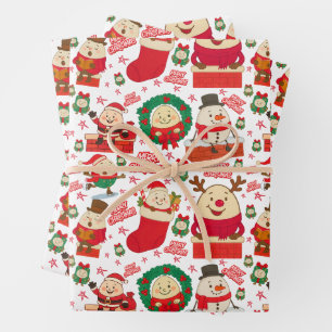 Humpty Dumpty Christmas Niedlich Geschenkpapier Set