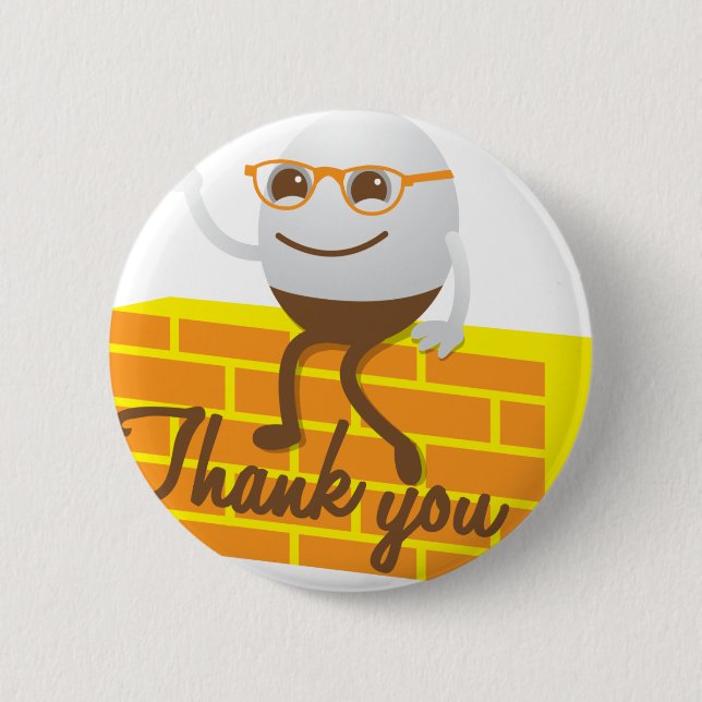 Humpty Dumpty danke Button (Vorderseite)