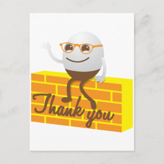 Humpty Dumpty danke Postkarte