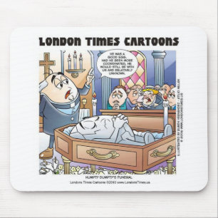 Humpty Dumpty Funeral Funny Gifts T-Shirts sammeln Mousepad