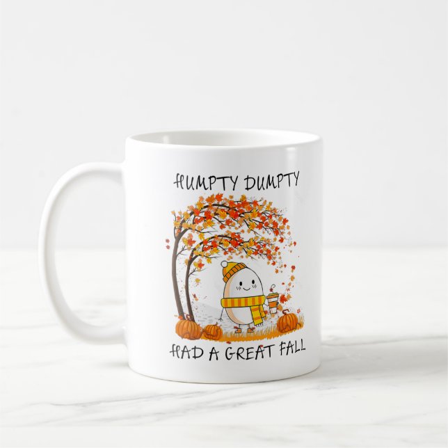 Humpty Dumpty Had A Great Fall Thanksgiving Autumn Kaffeetasse (Links)