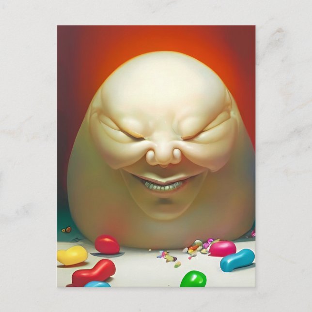 Humpty Dumpty Had a Great Jelly Bean Collection Postkarte (Vorderseite)