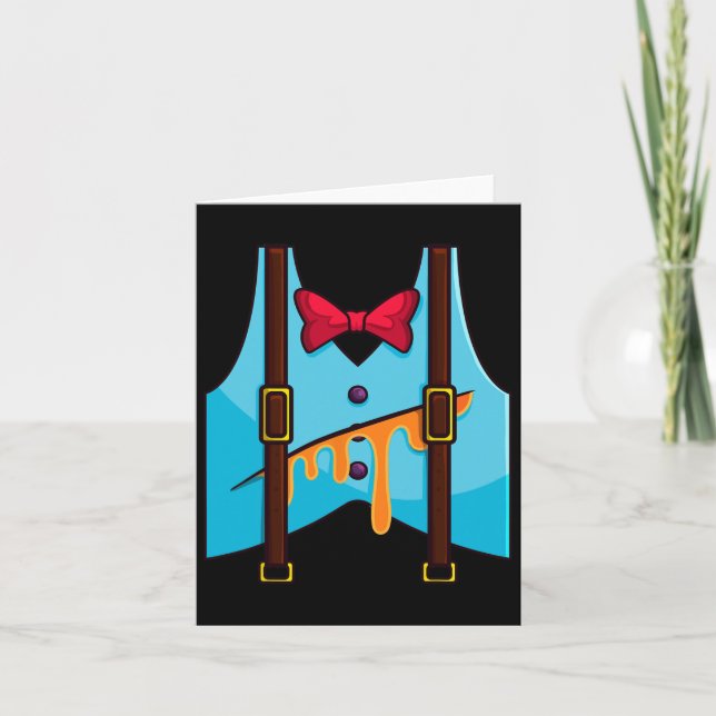 Humpty Dumpty Halloween-Kostüm Karte (Vorderseite)