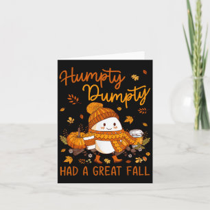 Humpty Dumpty hatte einen großen Erntedankfest Her Karte