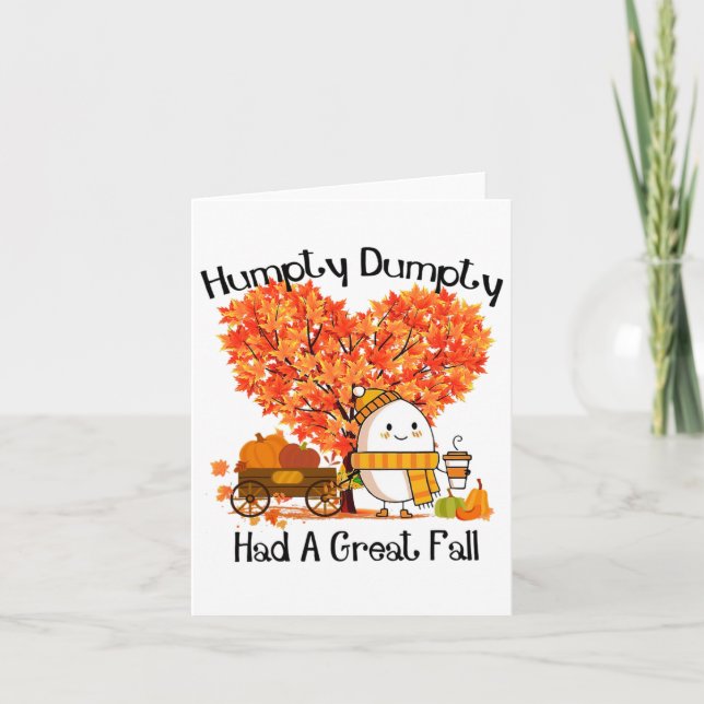 Humpty Dumpty hatte einen großen Fall 1 Karte (Vorderseite)