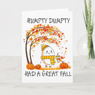 Humpty Dumpty hatte einen großen Fall Lustiges Ei Karte
