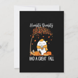 Humpty Dumpty hatte einen großen Fall Pumpkin Herb Einladung