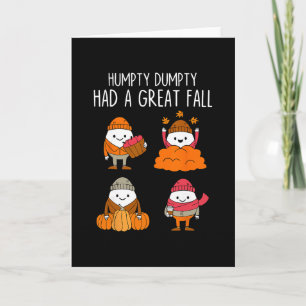 Humpty Dumpty hatte einen großen Herbst-Blätter-Da Karte