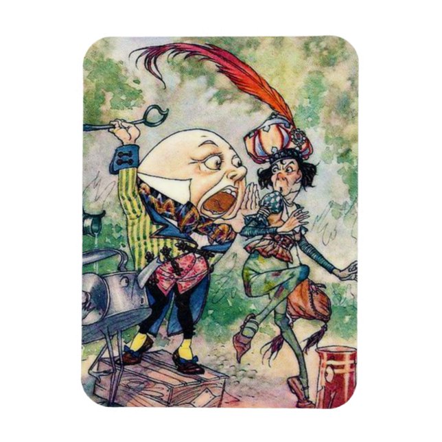 Humpty Dumpty in Wonderland Magnet (Vertikal)