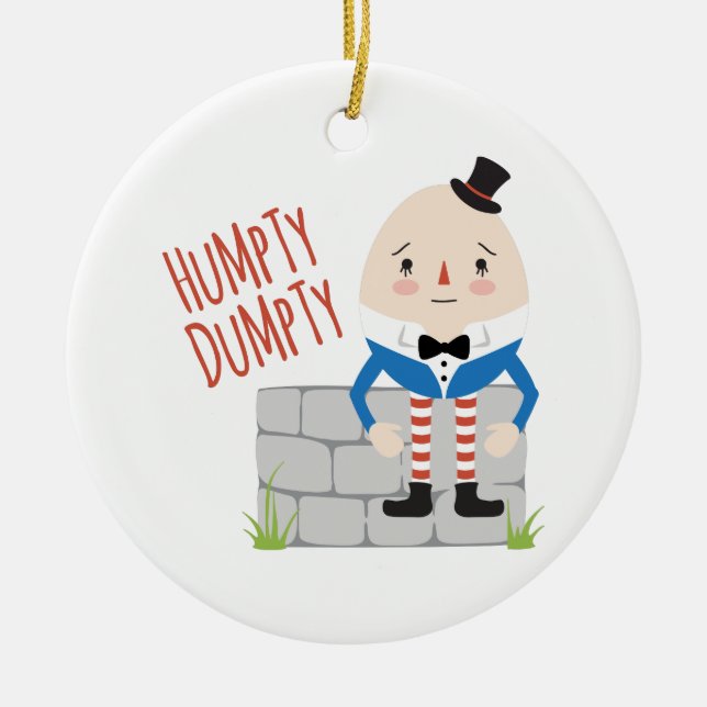 Humpty Dumpty Keramik Ornament (Vorne)