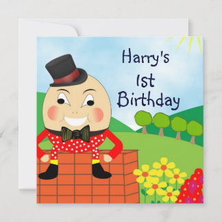 Humpty Dumpty kids Niedliche Geburtstag Party Einladung