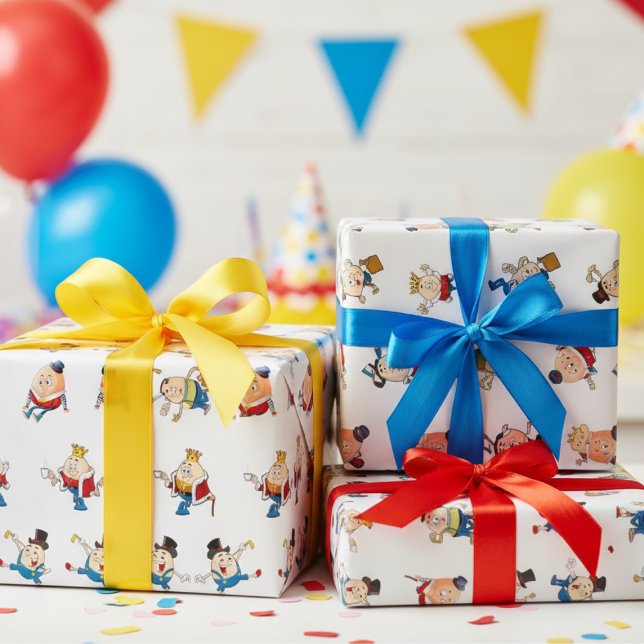 Humpty Dumpty Kindergeburtstag Geschenkpapier (Von Creator hochgeladen)