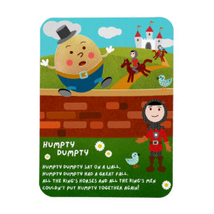 Humpty Dumpty Kinderreim-Magnet Magnet