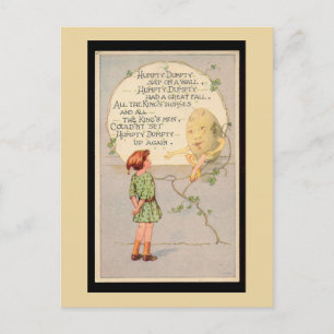 Humpty Dumpty Kinderzimmer Rhyme Postkarte