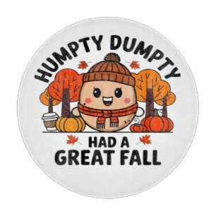 Humpty Dumpty, lustiger Erntedank Schneidebrett