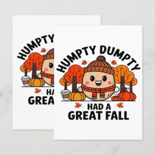 Humpty Dumpty, Lustiges Erntedankfest Begleitkarte