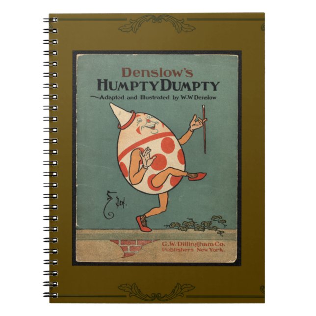 Humpty Dumpty-Notebook Notizblock (Vorderseite)