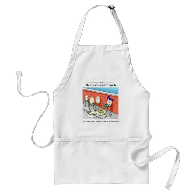 Humpty Dumpty Police Investigation Funny Gifts Schürze (Vorne)
