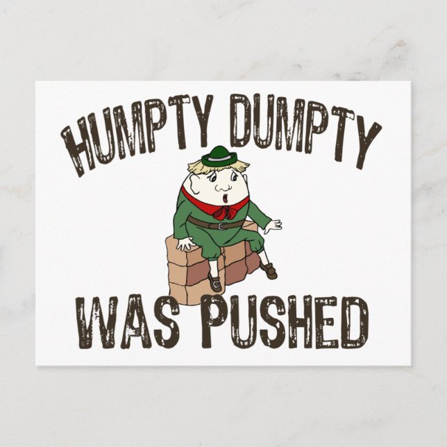 Humpty Dumpty Postkarte (Vorderseite)