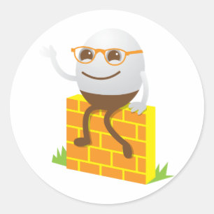 Humpty Dumpty Runder Aufkleber