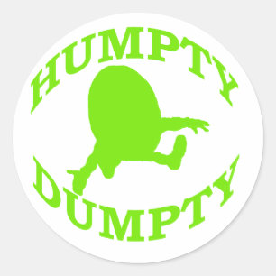 Humpty Dumpty Runder Aufkleber