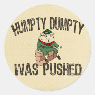 Humpty Dumpty Runder Aufkleber