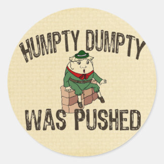 Humpty Dumpty Runder Aufkleber