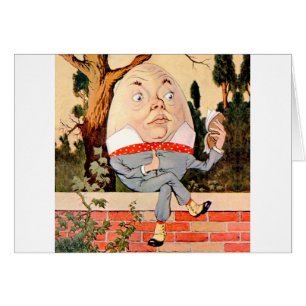 Humpty Dumpty saß auf einer Mauer in Wonderland