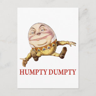 HUMPTY DUMPTY SAT AUF EINER WAND - KINDERZIMMER RH POSTKARTE