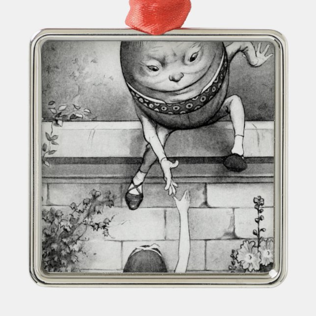 Humpty Dumpty Silbernes Ornament (Vorne)