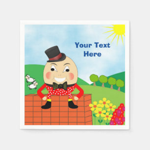 Humpty Dumpty Themed Kindergeburtstag Party Editab Serviette