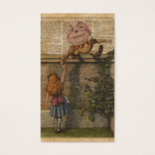 Humpty Dumpty u. Vintage Buch-Illustration Alices