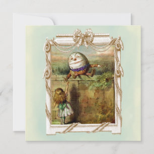 Humpty Dumpty und Alice Einladung