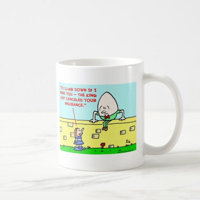 humpty dumpty Versicherung Kaffeetasse (Rechts)