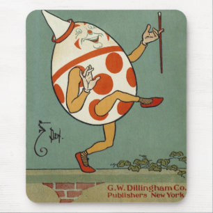 Humpty Dumpty, Vintage Mother Goose Kinderreim Mousepad