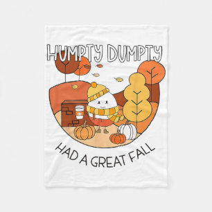 Humpty hatte ein tolles HerbstHalloween Fleecedecke